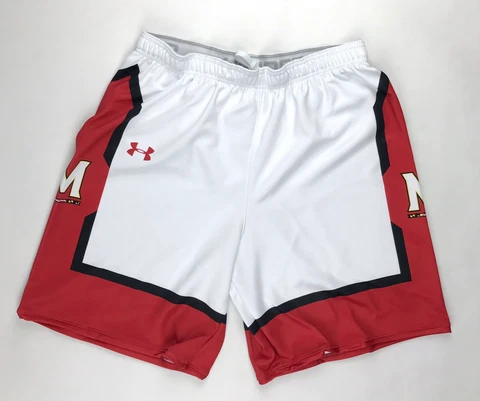 Under Armour Maryland Terrapins Baseline Basketball Short Men's L White UJKSH1M Cover