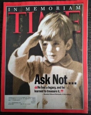 Time Magazine John F. Kennedy Jr. Ask Not In Memoriam August 2 1999 JFK Jr 1960 - Image 1 of 3