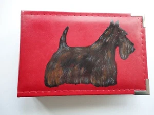 Scottish Terrier Dog Photo Album hand painted for 4 x 6 photos SALE - Picture 1 of 13