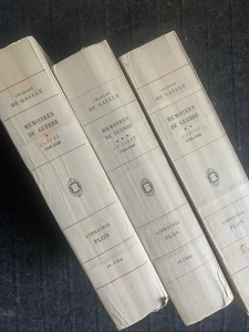 Charles de Gaulle : Memoires de Guerre, 3 Vols : French, PB : VGC - Picture 1 of 4