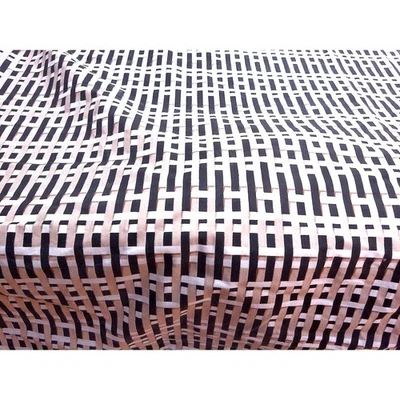 Vintage Springmaid King Mostly Cotton Percale Abstract Fitted Sheet READ - Image 1 of 4