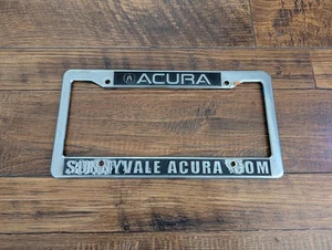 Acura Sunnyvale Stevens Creek California Plastic Dealership License Plate Frame - Picture 1 of 2