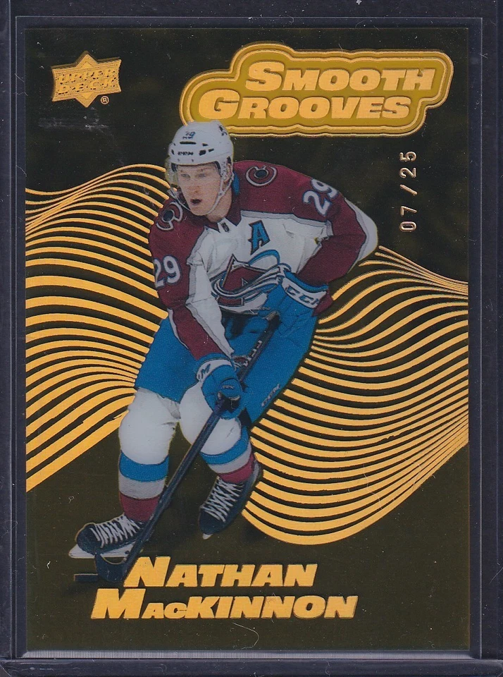 NATHAN MACKINNON - 2022 Upper Deck Smooth Grooves #SG12, /25 - Image 1 of 1