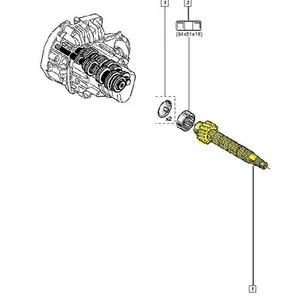 Per Renault Clio III Modus Twingo II Albero Del Cambio 6001548614 - Afbeelding 1 van 1