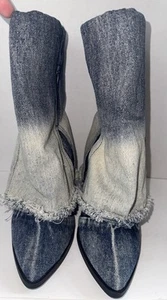 NEU DAMEN GRÖSSE 6,5 CALISTA STIEFEL MIT MEMORY FOAM INNENSOHLE WILD FABLE BLAU DENIM - Bild 1 von 6