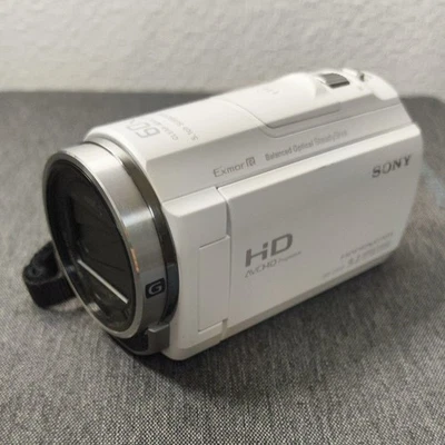 Sony HDR-CX535 White Handycam Full HD Camcorder 30x Optical Zoom  Japan Tested - Image 1 of 4
