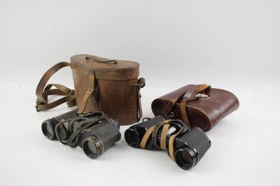 Vintage Carl Zeiss Jena Jenoptem 8x30w & Deltrintem 8x30 Binoculars w/ Cases - Image 1 of 4