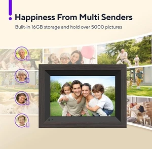 Nixplay W10P Digitaler Bilderrahmen 10,1 Zoll LCD - Schwarz - Bild 1 von 15