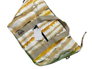 Bolso Lala Berlin Weekender - estampado de rayas de colores | NUEVO con etiqueta - Imagen 1 de 3