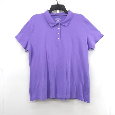 Riders by Lee Polo Shirt Women Size 2XL Purple Collared Short Sleeve Top Sport - Image 1 of 4