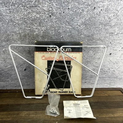 Vintage Jim Blackburn CL-1 Custom Lowrider NOS New Front Pannier Rack Silver USA - Image 1 of 4