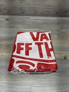 VANS Off the Wall Banner Flag 30 x 48" Skateboard Logo Red White VN0A45WUNOA - Picture 1 of 3