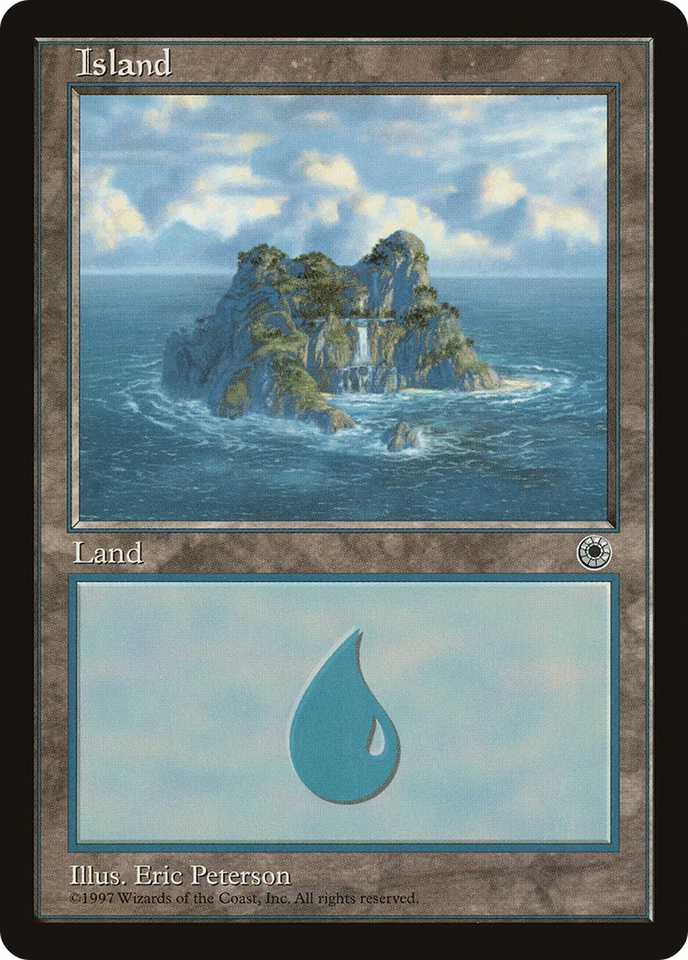 Island (Waterfall) (HP) Portal POR Magic MTG - Image 1 of 1