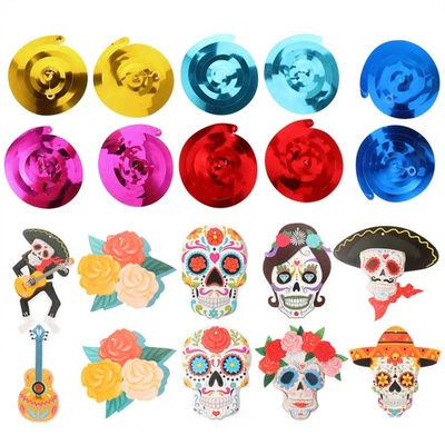  20 Pcs Mexican Party Decorations Table Supply Spiral Pendant Theme Hanging - Image 1 of 4