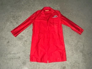 Vintage Original Work Wear Corporation Red Shop Coat Lincoln Welders Large - Picture 1 of 13