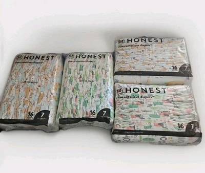 The Honest Company Clean Conscious Newborn Diapers-Size 7- 64 Count. - Image 1 of 4