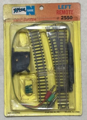 🛤️Atlas N Scale Gauge Left #2550 Remote Snap Switch Tracks F/SH - Image 1 of 4