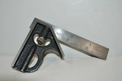 VTG Lufkin Hardened Combination Square  4" Rule No. 2504 Made In USA Machinist - Image 1 of 4