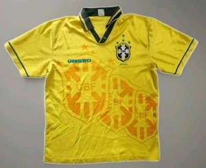 BRAZIL national team 1994-96 L FOOTBALL JERSEY CAMISA BRASIL Seleção Umbro - Picture 1 of 3