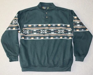 Maglione vintage J B Buck uomo grande pullover azteco sud-ovest anni 90 vintage - Foto 1 di 24
