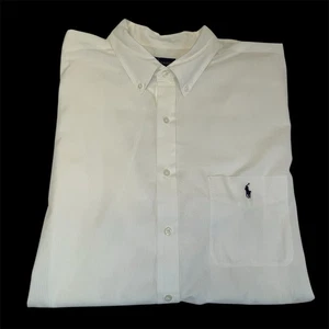 Polo Ralph Lauren Weiß Seersucker Kurzarm Hemd Herren XXLT Preppy Beach Logo - Bild 1 von 11