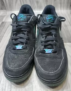 Nike Air Force 1 Bajo Negro/Turbo Verde-Púrpura Veneno Talla US 9.5 - Imagen 1 de 7