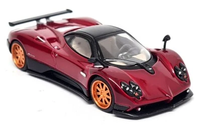 TSM 1/64 - Pagani Zonda F Rosso Dubai Red Supercar LHD 382 Diecast Model Car - Photo 1/4