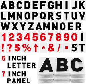 300 Pcs Sign Letter Printed on Marquee Letters Flexible Outdoor Sign Letters Bla - Picture 1 of 6