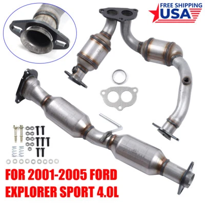 For Ford EXPLORER Sport Trac 4.0L BOTH Catalytic Converters 2001-2005 OBDII NEW - Image 1 of 4