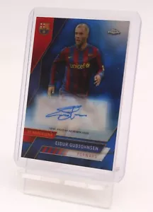 Topps Cromo Auto Eidur Gudjohnsen FC Barcelona 2022/23 - Autógrafo Edición 35/75 - Imagen 1 de 4