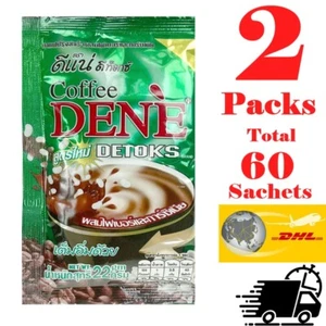 2 x 30 sachets Authentic Dene Instant Coffee High Fiber Drink Halal DHL Shipping - Picture 1 of 10
