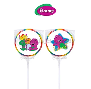 24 Barney and Friends 1.67" Sticker Labels for Birthday Bag Lollipop Party Favor - Picture 1 of 1