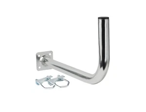 Geländerhalterung SAT Halterung Balkon L50 mit 2 Schellen Wandabstand 50cm - Picture 1 of 2