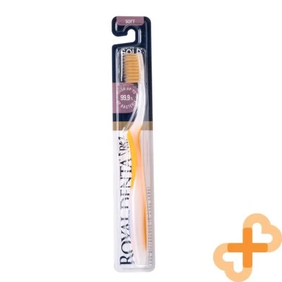 Royal Denta Gold Weich Bristlestoothbrush Ergonomisch Griff Mit Gold Staub - Bild 1 von 4