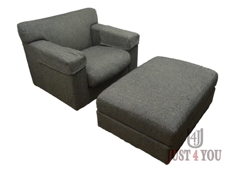 Ralph Lauren Modern Chair w/ Ottoman Cover