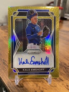 KALE EMSHOFF 2021 Panini Prizm Draft Picks Gold Prospect Rookie Auto RC #/10🔥📈