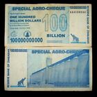 1 x Zimbabwe 100 Billion dollar agro cheque banknote