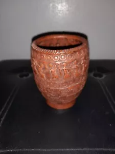 Vintage Greek Terracotta Story Cup - Picture 1 of 6