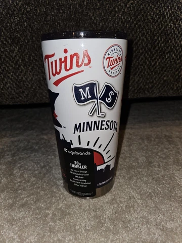 NEW - LOGO BRANDS 20 OZ ULTRA TUMBLER "BE KIND" Minnesota Twins MLB Baseball ⚾️ Cover