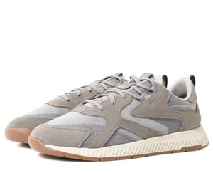 ZAPATILLAS DE HOMBRE HUGO BOSS TITANIO RUNNER DE TOP BAJO 50485713033 - Imagen 1 de 6