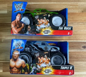Hot Wheels Monster Truck WWE The Rock / HHH - POSTER IS INCLUDED 2006 Hot Wheels - Picture 1 of 6