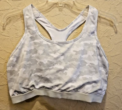 Sujetador deportivo Avia para mujer espalda corredora XXXL talla 22 Plus estampado camuflaje inalámbrico ¡EXCELENTE ESTADO USADO! Foto 1 de 3