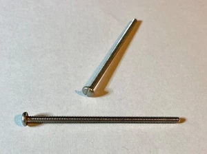 Tornillos de máquina ranurados con cabezal de encuadernación de 6-32 x 3", acero inoxidable - Lote de 22 piezas. - Imagen 1 de 1