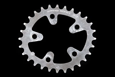 "Plato de acero vintage Shimano Biopace 5 pernos 28T 74BCD 3/32""" Foto 1 de 2