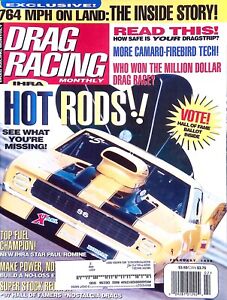 Drag Racing Magazine February 1998 IHRA Star Paul Romine, Nostalgia Drags