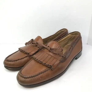 Allen Edmonds Woodstock braun geflochten Kiltie Halbschuh Slipper Herren Gr. 11.5A USA - Bild 1 von 13