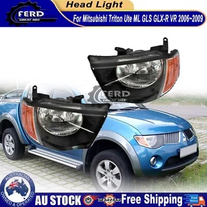 Front L&R Head Light Lamp For Mitsubishi Triton 2006~2009 Ute ML GLS GLX-R VR - Picture 1 of 5