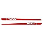 Pro Installation Recommended Car Body Side Decor Trim Sticker 2pcs Red