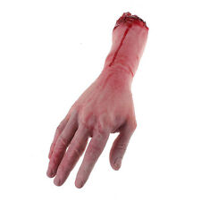 1PC Bloody Horror Halloween Haunted House Fake Prop Severed Lifesize Hand Arm-WI