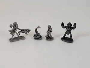 Ral Partha '85 skeleton w/hell hound ghoul and other figs Miniature - Picture 1 of 14